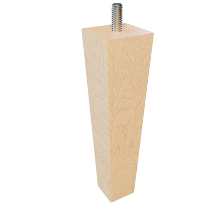 Designs Of Distinction 6" Square Tapered Leg with Semi-Gloss Clear Coat Finish - Hardwood 01244006MA8